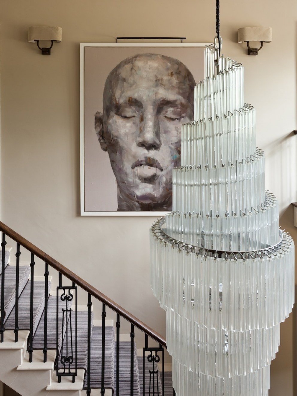 Oxfordshire country house | Chandelier | Interior Designers